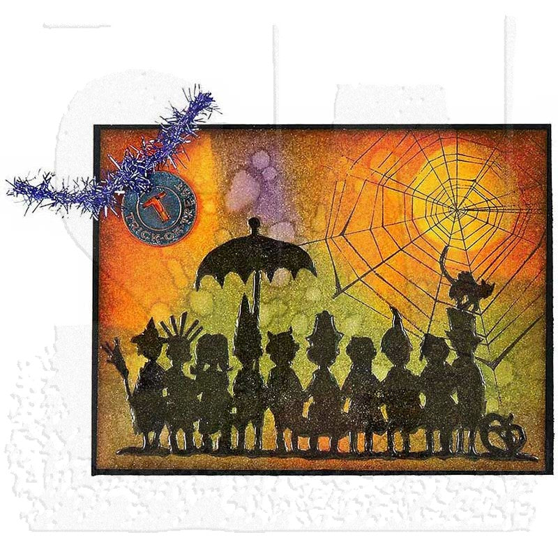 Tim Holtz Cling Rubber Stamps HALLOWEEN CUTOUTS CMS139 web