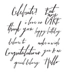 Tim Holtz Cling Rubber Stamps HANDWRITTEN SENTIMENTS cms219