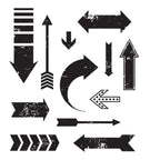 Tim Holtz Cling Rubber Stamps HERE and THERE cms192