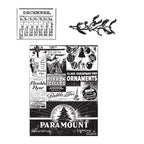 Tim Holtz Cling Rubber Stamps HOLIDAYS PAST cms030
