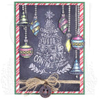 Tim Holtz Cling Rubber Stamps HOLIDAY DRAWINGS CMS284 tree