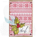 Tim Holtz Cling Rubber Stamps HOLIDAY KNITS CMS206 noel