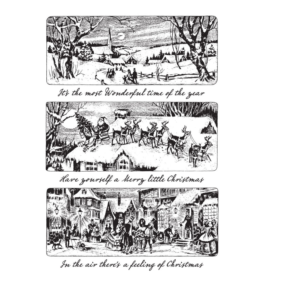 Tim Holtz Cling Rubber Stamps HOLIDAY SCENES CMS425 – Simon Says Stamp
