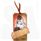 Tim Holtz Cling Rubber Stamps HOLIDAY WISHES cms095 tag