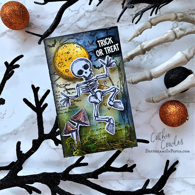 Tim Holtz Cling Rubber Stamps Halloween Doodles cms437 mushrooms