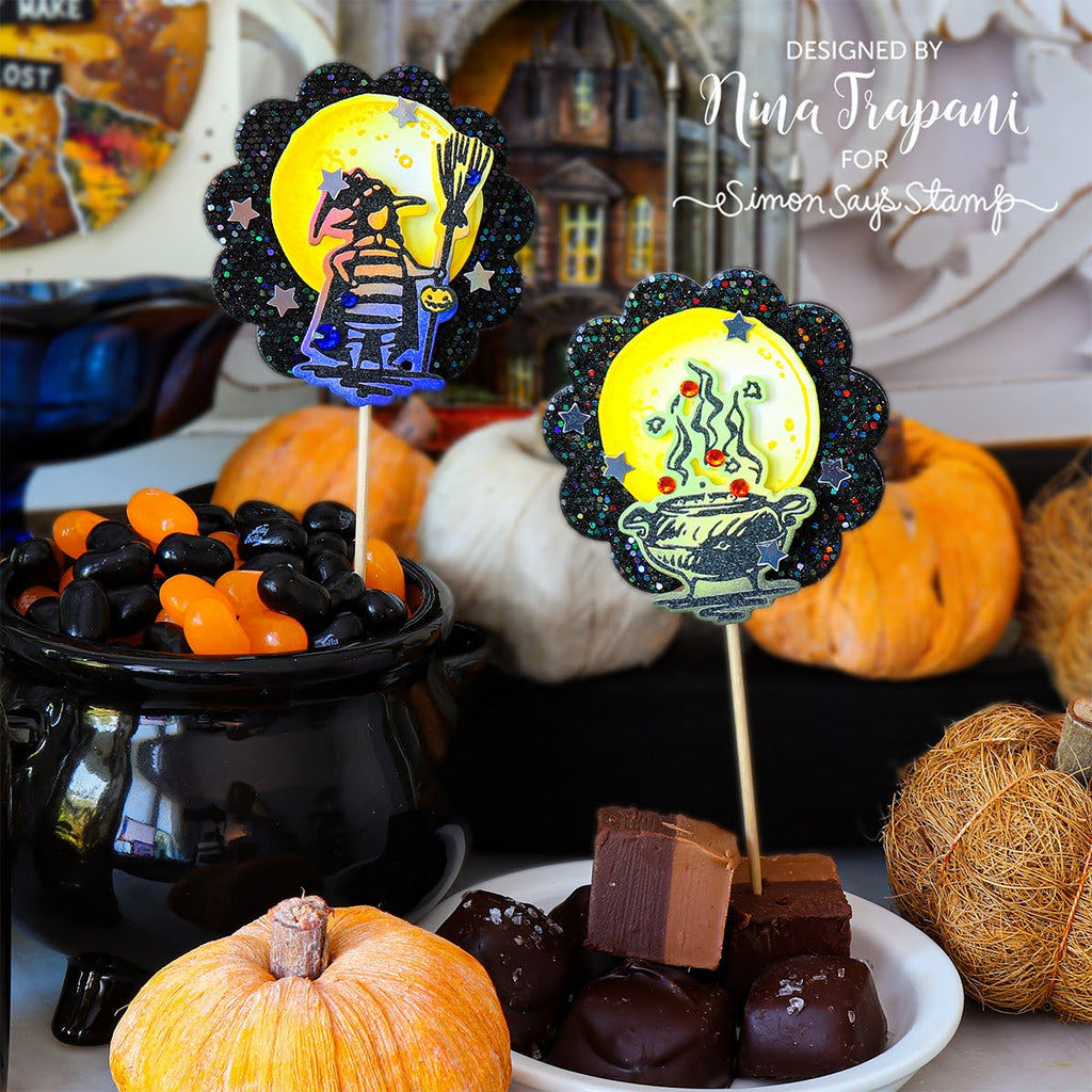 Tim Holtz Cling Rubber Stamps Halloween Sketchbook cms469 sticks