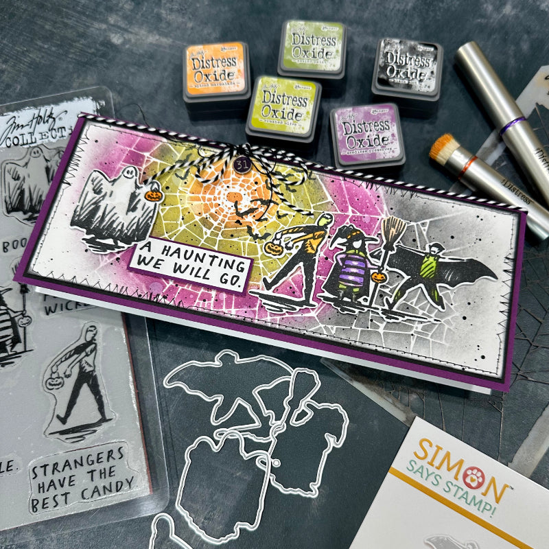 Tim Holtz Cling Rubber Stamps Halloween Sketchbook cms469 vampire