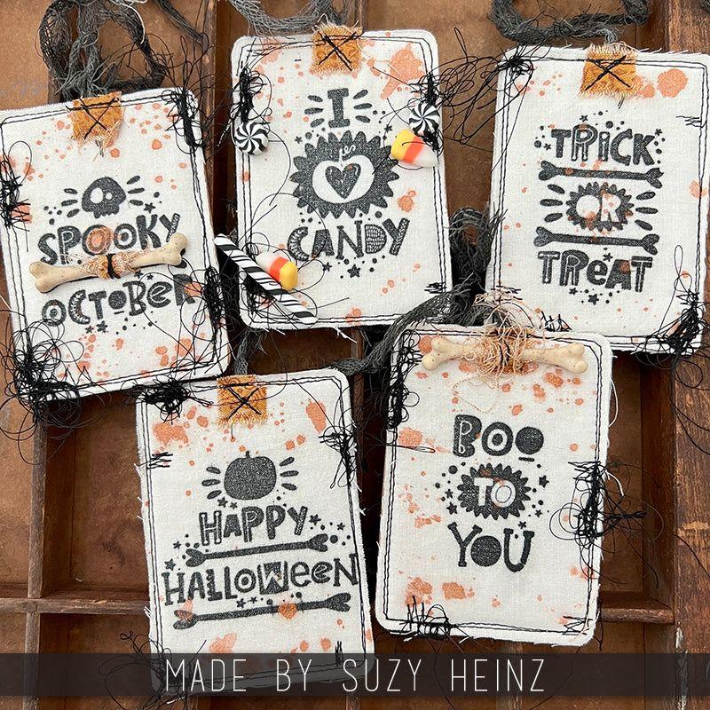 Tim Holtz Cling Rubber Stamps Halloween Whatnots cms491