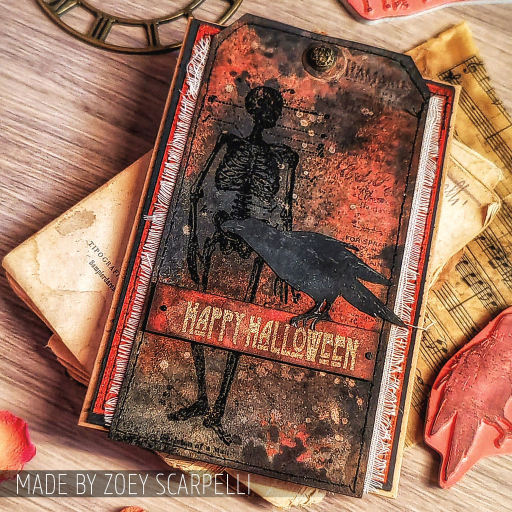Tim Holtz Cling Rubber Stamps Haunted Mansion cms091 halloween