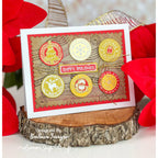 Tim Holtz Cling Rubber Stamps Holiday Postmarks cms323 holidays