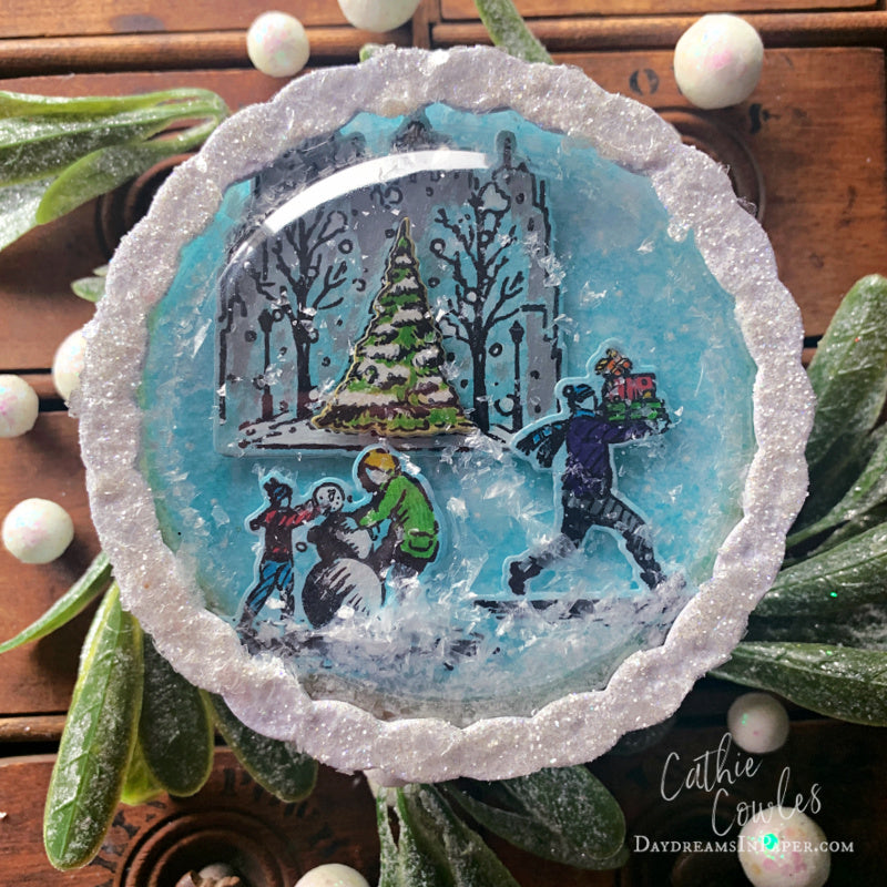 Tim Holtz Cling Rubber Stamps Holiday Sketchbook cms456 shaker tag