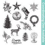 Tim Holtz Cling Rubber Stamps Holiday Things cms441