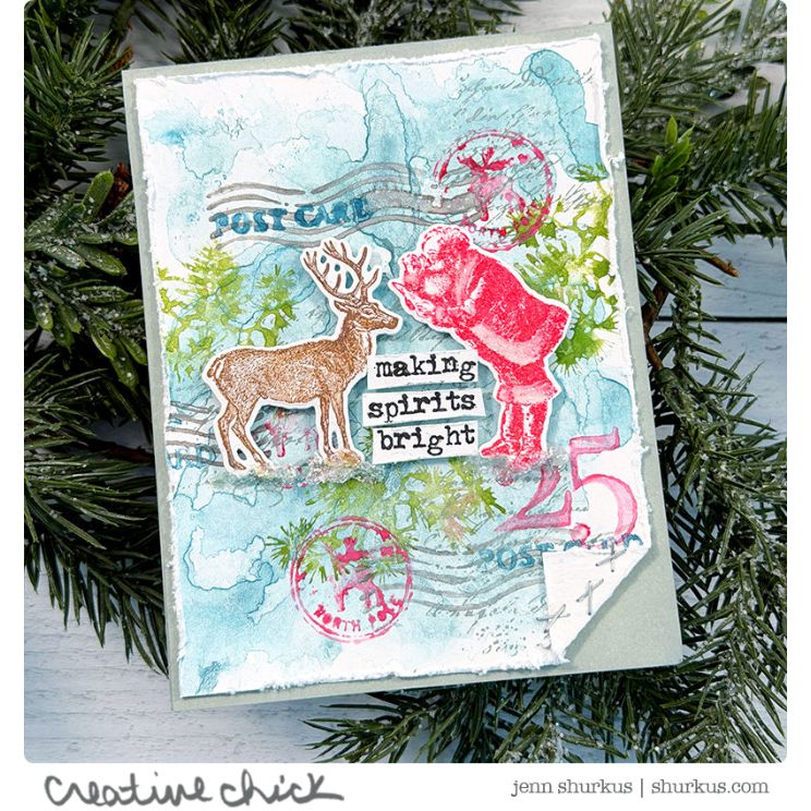 Tim Holtz Cling Rubber Stamps Holiday Things cms441 image 14