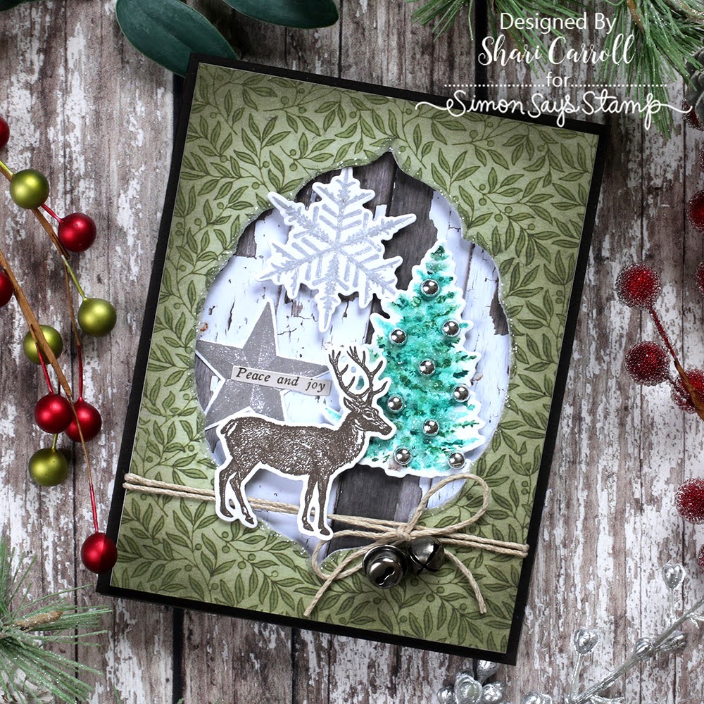 Tim Holtz Cling Rubber Stamps Holiday Things cms441 tree