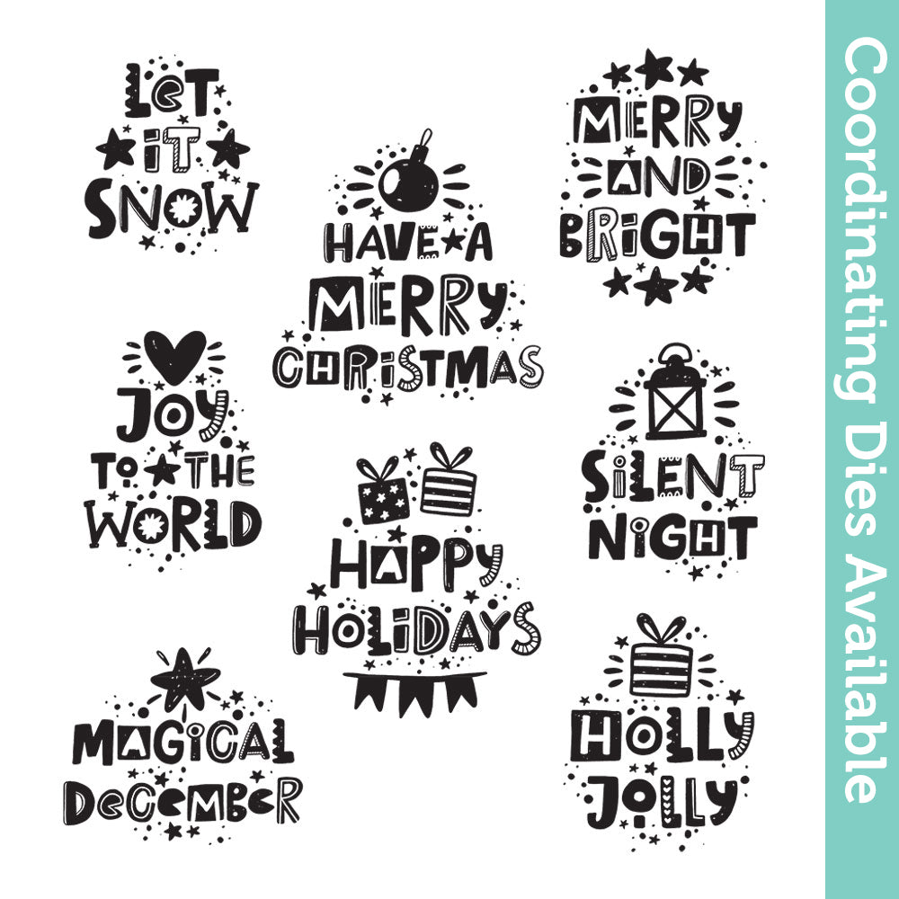 Tim Holtz Cling Rubber Stamps Holiday Whatnots cms496