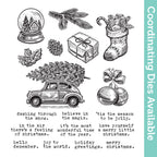 Tim Holtz Cling Rubber Stamps Home For Christmas cms498