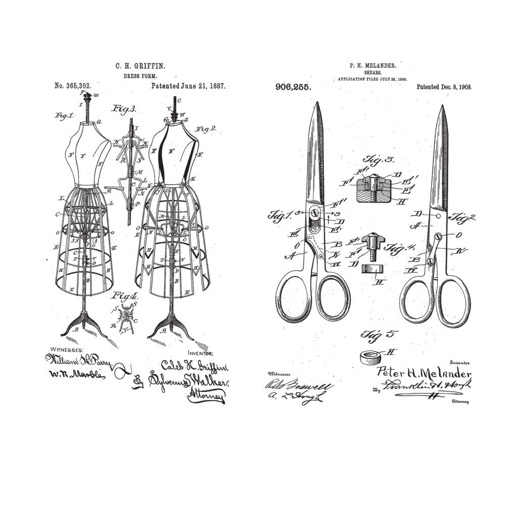 Tim Holtz Cling Rubber Stamps INVENTOR 3 CMS342