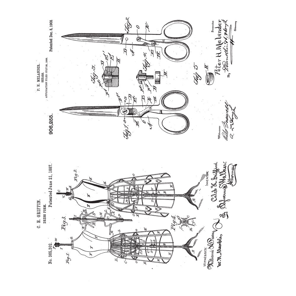 Tim Holtz Cling Rubber Stamps INVENTOR 3 CMS342