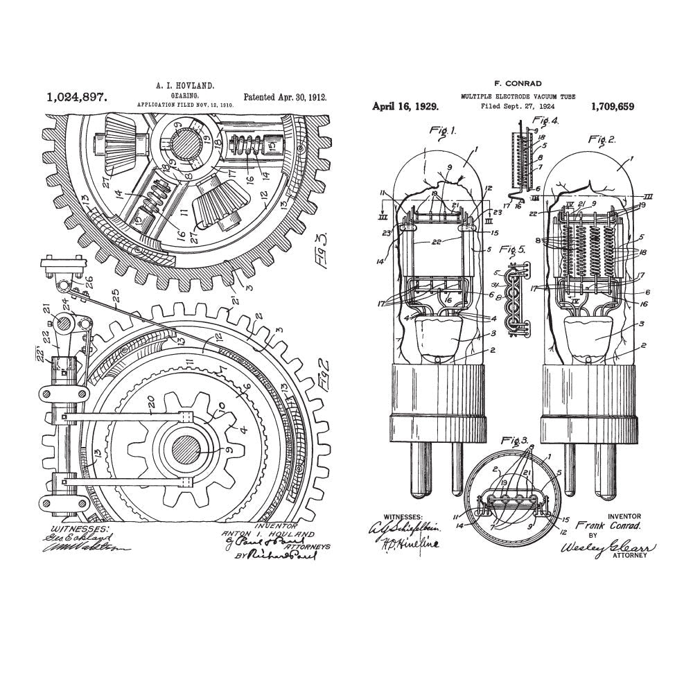 Tim Holtz Cling Rubber Stamps INVENTOR 7 CMS374