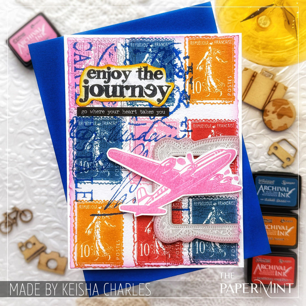 Tim Holtz Cling Rubber Stamps I SEE PARIS CMS009 journey