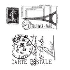 Tim Holtz Cling Rubber Stamps I SEE PARIS CMS009