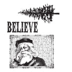 Tim Holtz Cling Rubber Stamps JUST BELIEVE Christmas CMS031