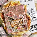 Tim Holtz Cling Rubber Stamps JUST THOUGHTS cms078 hope