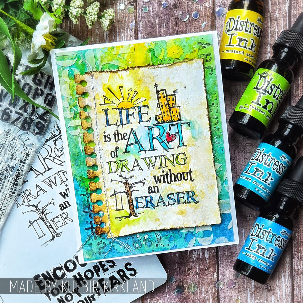 Tim Holtz Cling Rubber Stamps JUST THOUGHTS cms078 swing