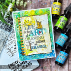 Tim Holtz Cling Rubber Stamps JUST THOUGHTS cms078 swing