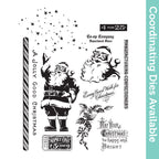 Tim Holtz Cling Rubber Stamps Jolly Holiday cms474