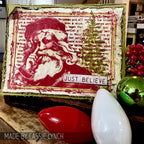 Tim Holtz Cling Rubber Stamps Just Believe cms031 red