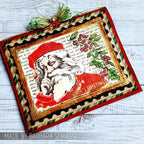 Tim Holtz Cling Rubber Stamps Just Believe cms031 santa