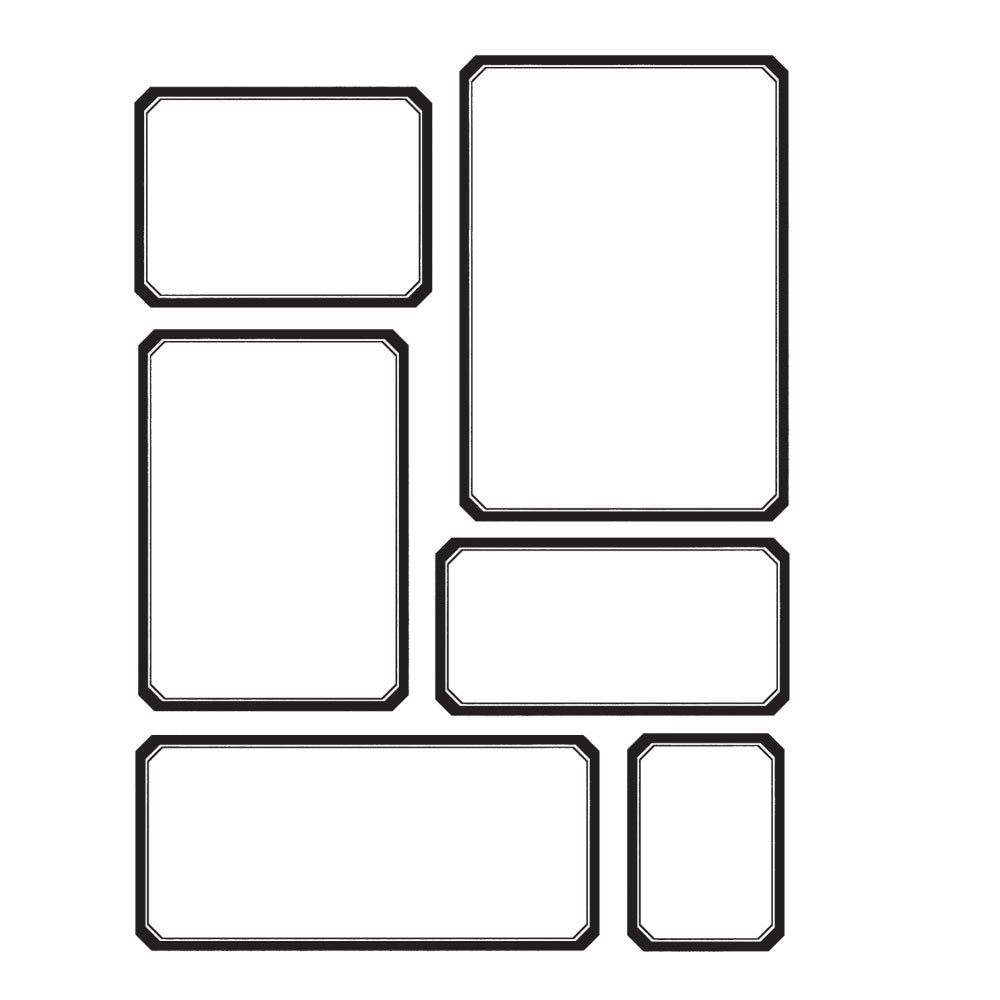 Tim Holtz Cling Rubber Stamps LABEL FRAMES CMS264