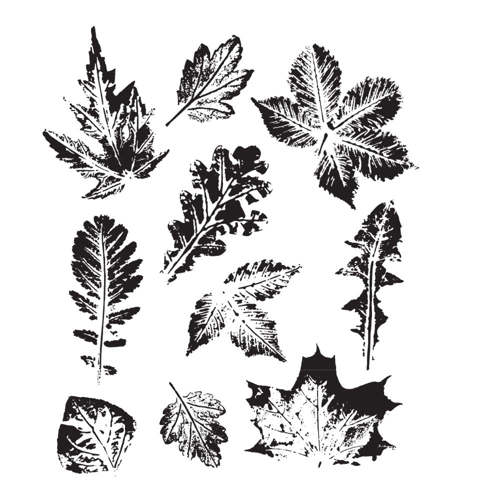 Tim Holtz Cling Rubber Stamps LEAF PRINTS 2 CMS450 **