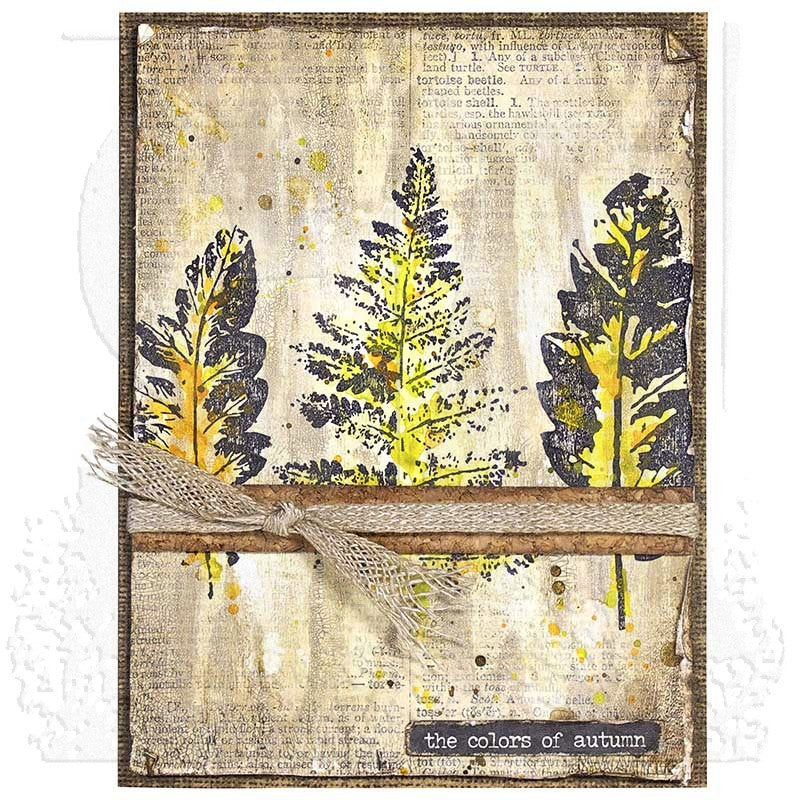 Tim Holtz Cling Rubber Stamps LEAF PRINTS CMS273 leaf