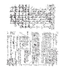 Tim Holtz Cling Rubber Stamps LEDGER SCRIPT CMS241