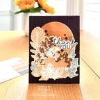 Tim Holtz Cling Rubber Stamps Leaf Prints 2 cms450 thank you card beth opel