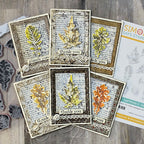 Tim Holtz Cling Rubber Stamps Leaf Prints 2 cms450 thank you cards