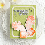 Tim Holtz Cling Rubber Stamps Leaf Prints 2 cms450 thinking of you card