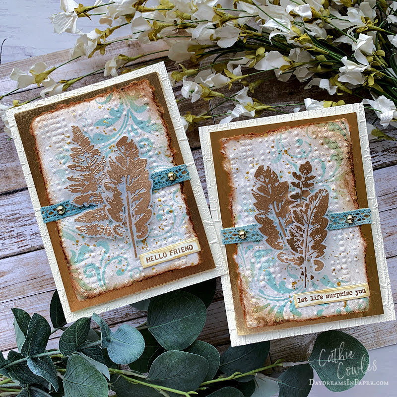 Tim Holtz Cling Rubber Stamps Leaf Prints cms273 let life surprise you cathie cowles
