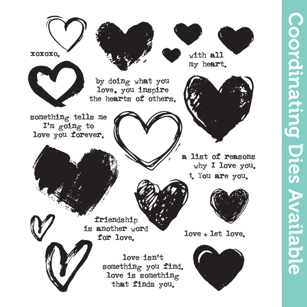 Tim Holtz Cling Rubber Stamps Love Notes cms477