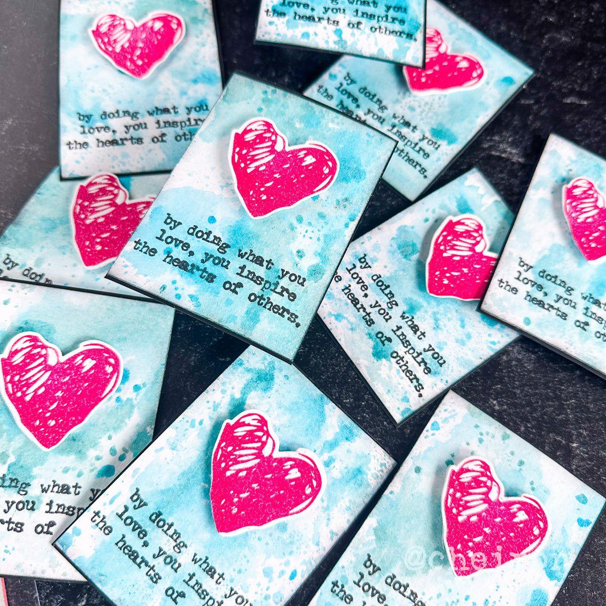 Tim Holtz Cling Rubber Stamps Love Notes cms477 hearts | color-code:ALT05