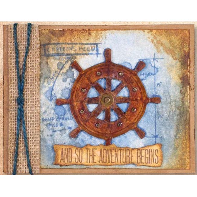 Tim Holtz Cling Rubber Stamps MARINER BLUEPRINT CMS234 adventure