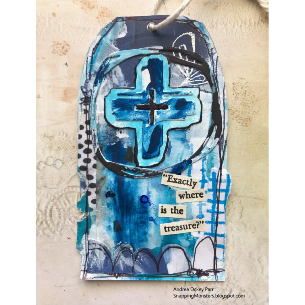 Tim Holtz Cling Rubber Stamps MEDIA MARKS 2 CMS363 blue | color-code:ALT04