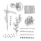 Tim Holtz Cling Rubber Stamps MEDIA MARKS 2 CMS363