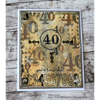 Tim Holtz Cling Rubber Stamps MERCHANT CMS331 numbers
