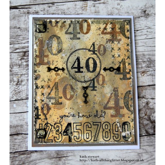 Tim Holtz Cling Rubber Stamps MERCHANT CMS331 numbers