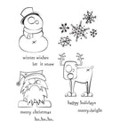 Tim Holtz Cling Rubber Stamps MERRY MISFITS CMS387