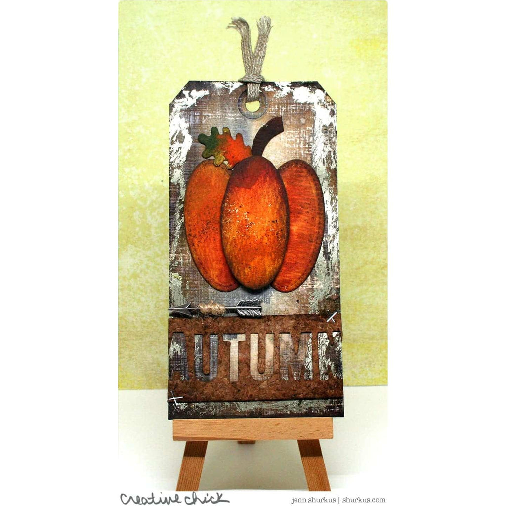 Tim Holtz Cling Rubber Stamps MESH AND LINEN CMS221 tag