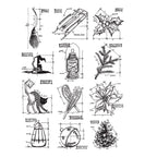 Tim Holtz Cling Rubber Stamps MINI BLUEPRINTS 7 CMS203